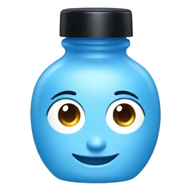 blue moisturiser sticker