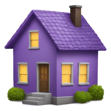 purple home sweet home sticker