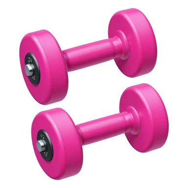 pink mini dumbbell sticker