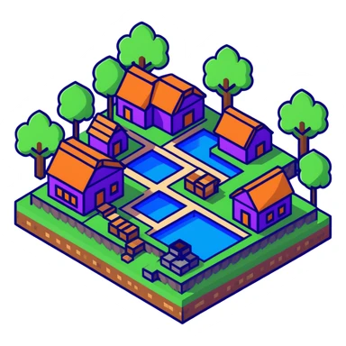 Minecraft village sticker