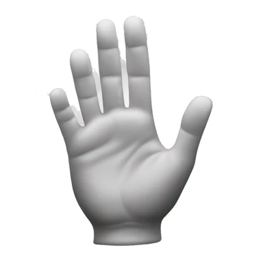 Create a hand to showing a small thing hint sticker