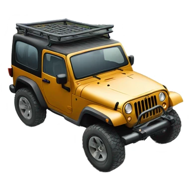 jeep wheeling over a mountain  sticker