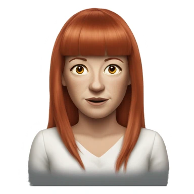 Andrea Arnold director red hair british 60 bangs sticker