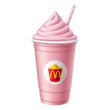 erdbeer milchshake mcdonalds sticker