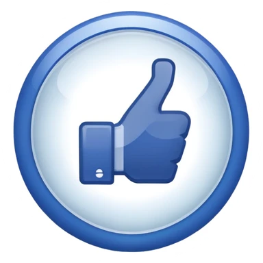 Facebook blue tick button sticker