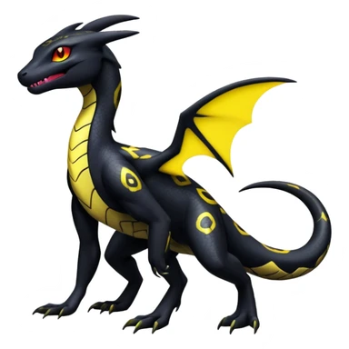 Salazzle-Salandit-Umbreon-Fakémon-hybrid-creature (full body)  sticker