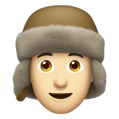 Russia ushanka-hat sticker