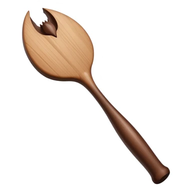 A wooden bat holing at wooden bat sticker