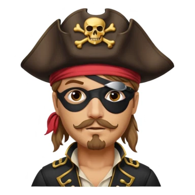 pirate ship captain eyepatch sticker