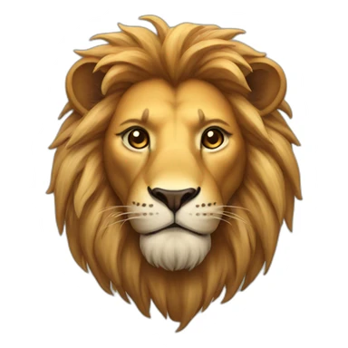 Lion with horns sticker