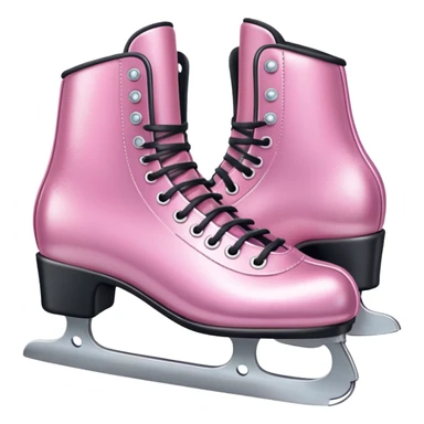 Pink ice skates  sticker