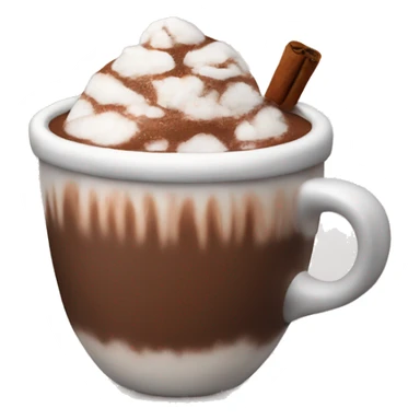 Cozy hot chocolate sticker