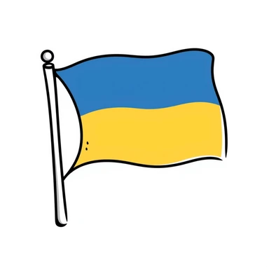 Ukraine flag sticker