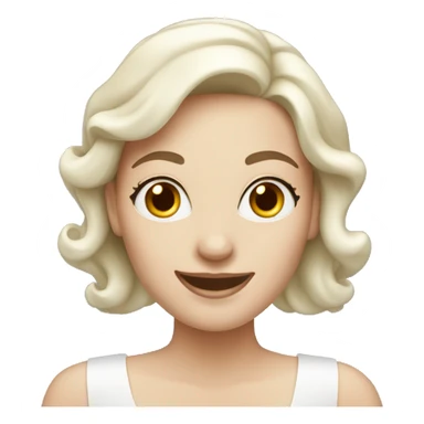 happy bridesmaids with white skin sticker