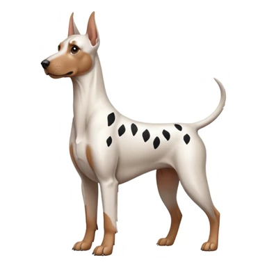 white doberman Y3 sticker