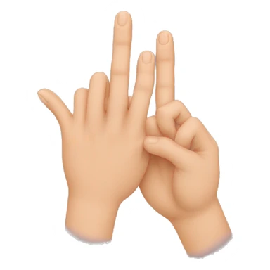 interlocking fingers  sticker