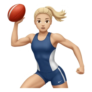 track and field throwing event female  sticker