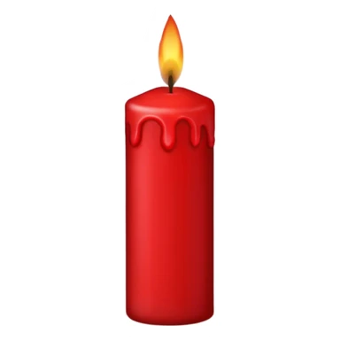 Blood-red candle sticker