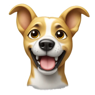 dog with banana sticker