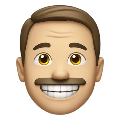Adolf h smile sticker