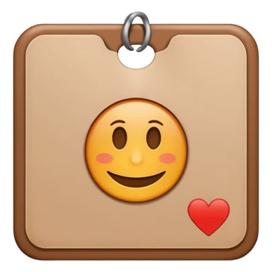 brown white Price tag sticker