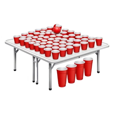 beer pong sticker