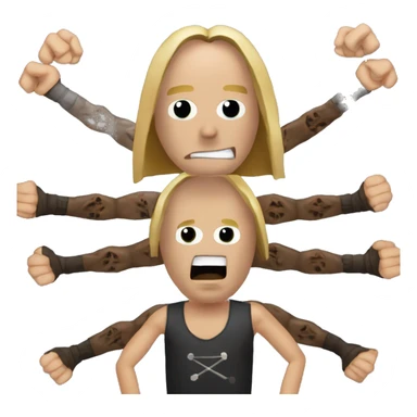 danny carey with 8 arms sticker