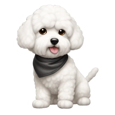 Bichon maltés fumando en pipa sticker