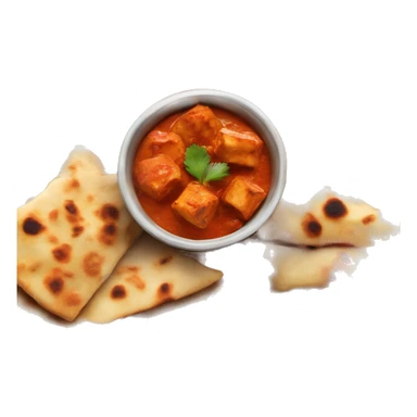Paneer tikka masala with naan sticker