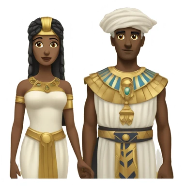 Julius cesar and cleopatre sticker