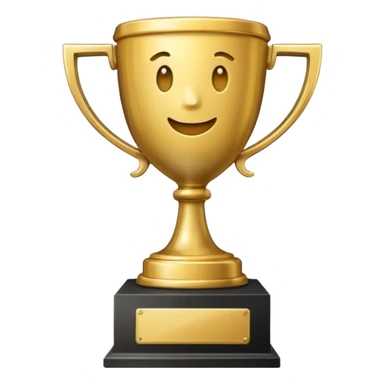 second place trophy sticker