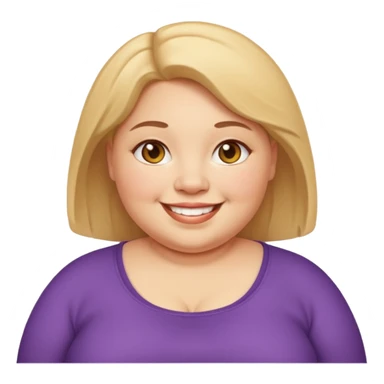 Fat short woman sticker