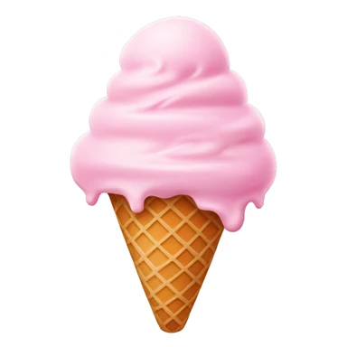 pastel pink ice cream sticker