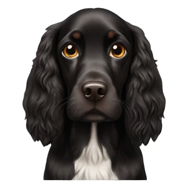 Black Field Spaniel  sticker