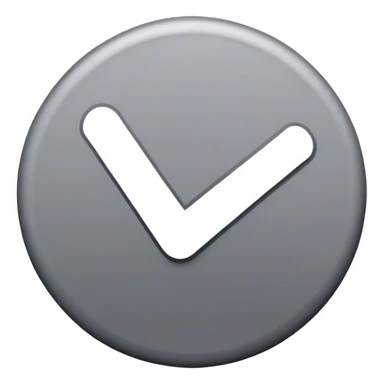 Gray circle with A tick In it sticker