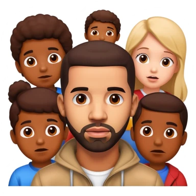 drake acting weird in front of kids sticker