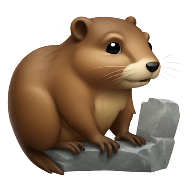 beaver with slabs sticker