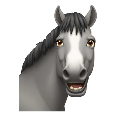 Horse scared of donkeys sticker