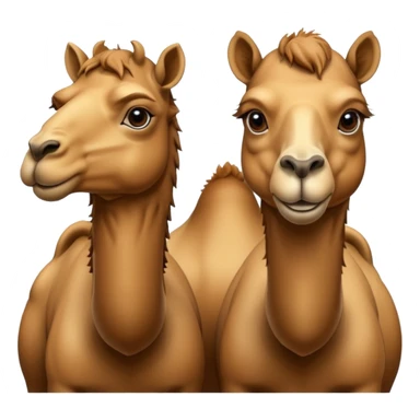 High resolution camels without fur sticker