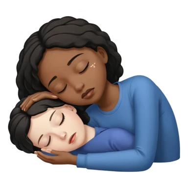 Fainting black girl sticker