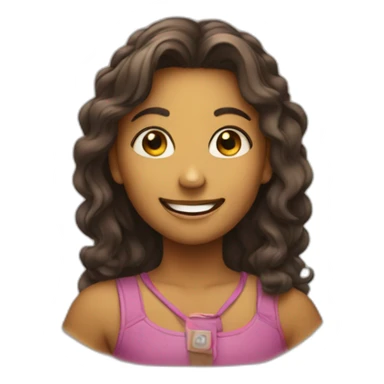 Positivity girl symbol sticker