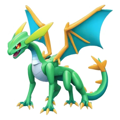 Mechanical Flygon-dragon-Charizard-raptor-Medabot-Mecha full body sticker
