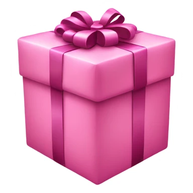 Pink Christmas present sticker