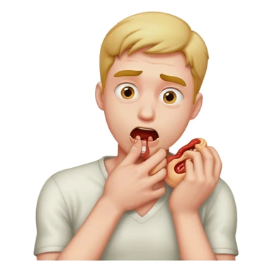 Man chocking  sticker