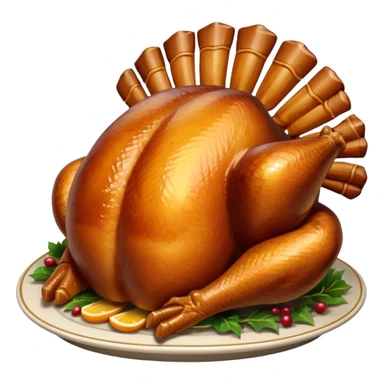 Christmas turkey sticker