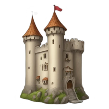The castle is a strange nutcase sticker