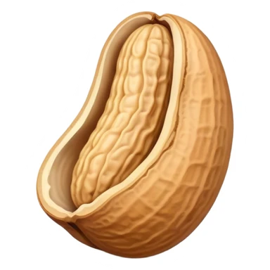 cartoon peanut with shell sticker