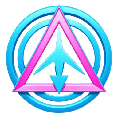 neon cyberpunk-themed icon representing endurance sticker