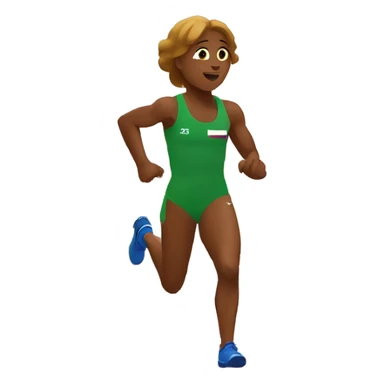 Track and field sticker