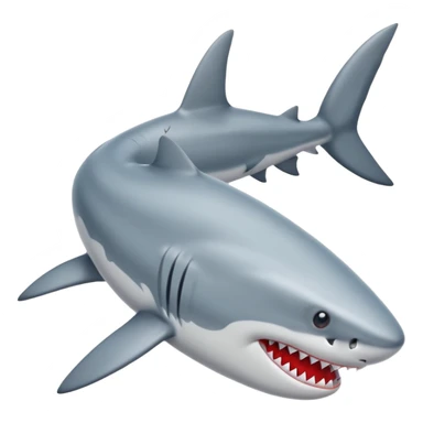Shark with red shoes sticker